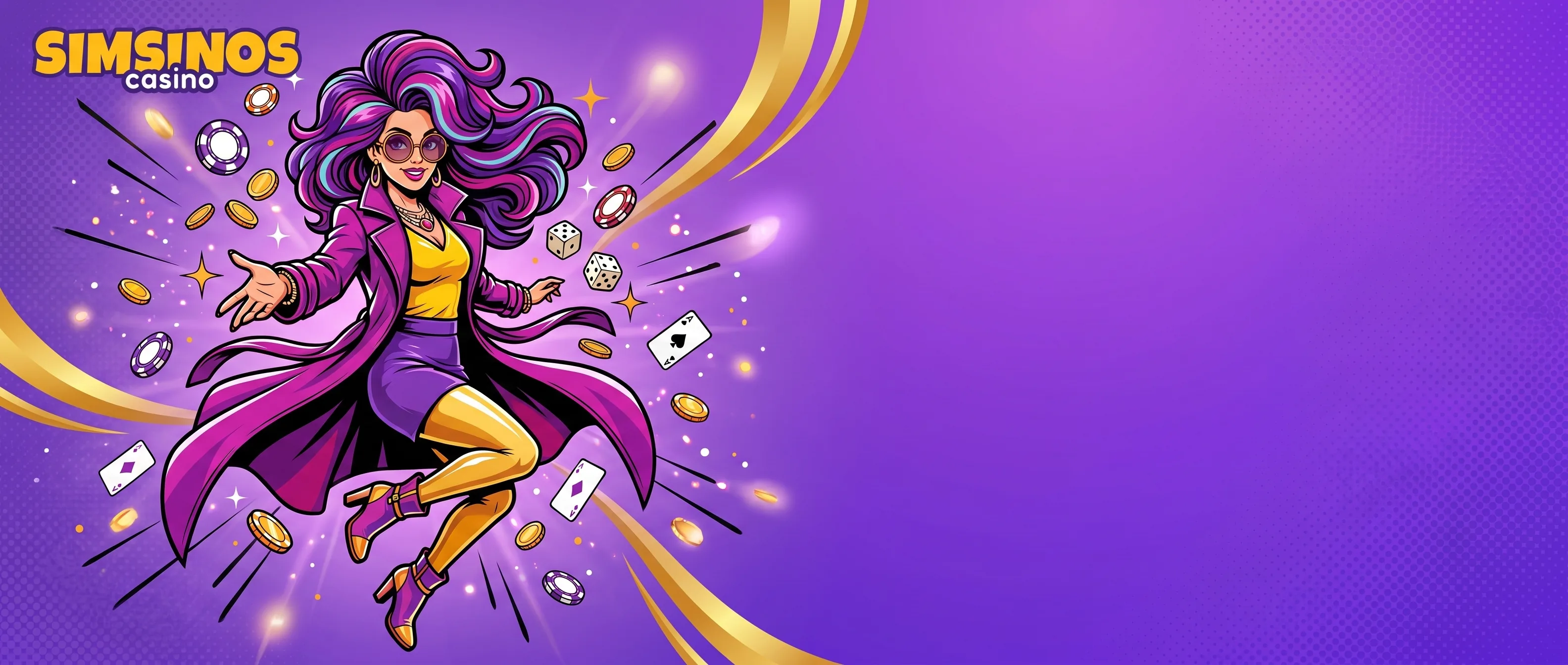 Illustration de l’offre de bienvenue Simsinos Casino